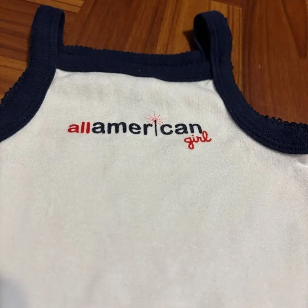 Carters All American Girl‎ Tank Bodysuit Size 3-6 Months